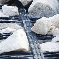 Reinforcement geogrid ForTex GG Uni-Axialfor ground stabilizationfor civil engineeringpolyester