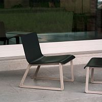 Contemporary armchair INT oakbeechwood veneer