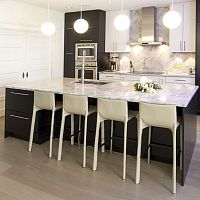 Quartz countertop kitchenmulti-colorsquare edge