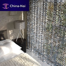 Geometric curtain METALEXpleatedaluminum