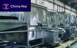 Water cleaning machine automaticmoldfor the food industry