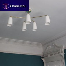 Contemporary chandelier PLEXbrassbronzenickel