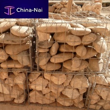 Modular gabion protectionwallstone