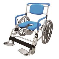 Manual wheelchair HS6661-BLshowerwith legrestcommode