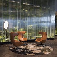 Translucent profiled glass LINIT EcoGlass cordfor interiorfor facadelow iron content