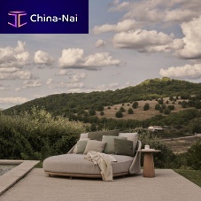 Contemporary daybed ELIOfabricteakTricord®
