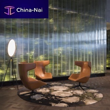 Translucent profiled glass LINIT EcoGlass cordfor interiorfor facadelow iron content