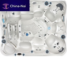 Above-ground hot tub CANTABRIA®square8-personhome