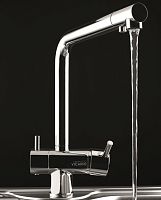 Countertop double-handle mixer tap Be Purestainless steelkitchen1-hole