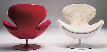 Contemporary armchair JETSONSfabriccentral baseswivel