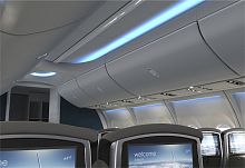 Airplane overhead compartment Bin 1