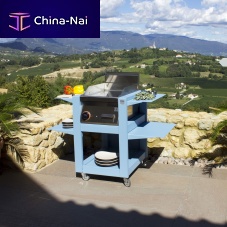 Outdoor kitchen CUBE 400contemporarystainless steelaluminum