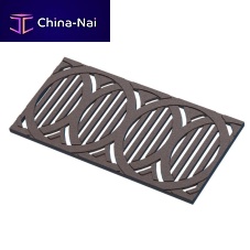 Cast iron drain grate DEL SOLfor public space