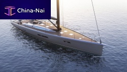 Cruising sailing yacht 20.983-cabinwith open transomtwin steering wheels