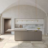 Contemporary kitchen ERAwood veneerglassisland