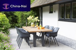 Contemporary table and chair set SOPHIE STUDIO CHAIR & YASMANI TABLEaluminumresingarden