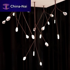 Pendant lamp PetalobrassMurano glasscontemporary