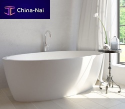 Oval bathtub MAYAfree-standingresinquartz
