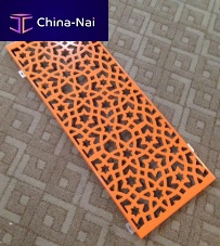 Wall-mounted decorative panel aluminumsolid woodperforated