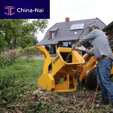 Trailer-mount wood chipper