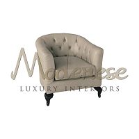 Contemporary armchair 20212leatherbeechcustom