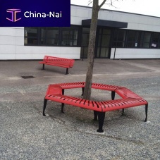 Steel tree guard CHERRY : JAN-0006with integrated public bench