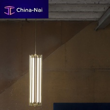 Pendant lamp CHANDELIER 12brasspolished brassglass