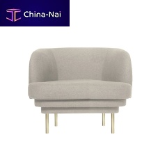 Contemporary armchair CORNICEvelvetblackblue