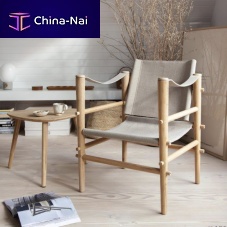 Contemporary lounge chair Noble synthetic leatherwoodenblack