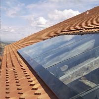 Metal roof window fixeddouble-glazedthermally-insulated