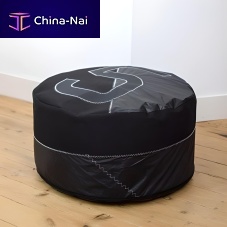 Contemporary pouf SolofabricPVCnylon