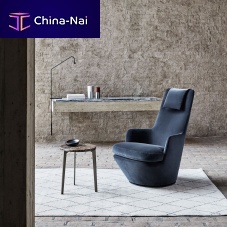 Contemporary armchair HI TURNfabricwith removable coverwith headrest