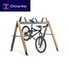 Floor-mounted bike rack Cabra ANT200steelwoodenrubber