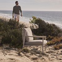 Contemporary armchair LUCCABatyline®aluminumTricord®