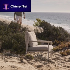 Contemporary armchair LUCCABatyline®aluminumTricord®