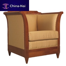 Traditional armchair VERONAleatherwoodenblack