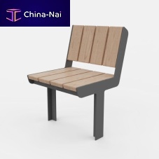 Contemporary chair U3-100outdoorsolid woodmetal base
