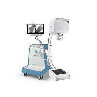 Mobile C-arm XiScan 5000with flat panel detectorwith small-diameter arcwith integrated video monitor