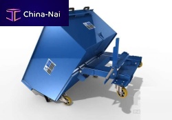 Waste tilt truck for trolleyswheeled