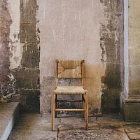 Contemporary chair CADIEROindooroakstraw
