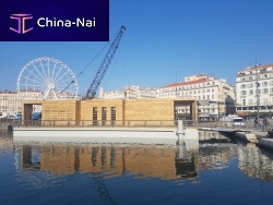 Floating dock landing stagefor marinasfor harbor