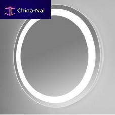 Wall-mounted bathroom mirror SOL800LcontemporaryroundLED-illuminated