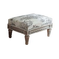 Louis XVI footrest ART. 8472fabricwooden
