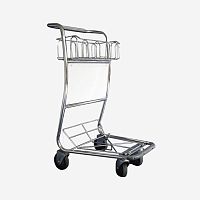 Airport terminal luggage trolley Airside 4-wheelopenfor passengers