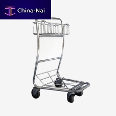 Airport terminal luggage trolley Airside 4-wheelopenfor passengers