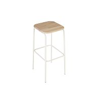 Minimalist design bar stool SIMOleatherfabricoak