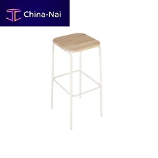 Minimalist design bar stool SIMOleatherfabricoak