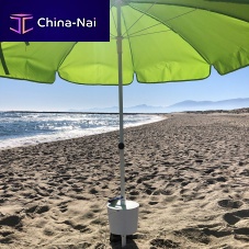 Round parasol PARA'VOLSmast-centeredfabricABS