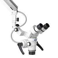 Dental surgery microscope OP-DENTon casters