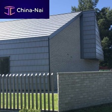 Roof tile look roofing panel VERTICALROOFinsulatingcolored